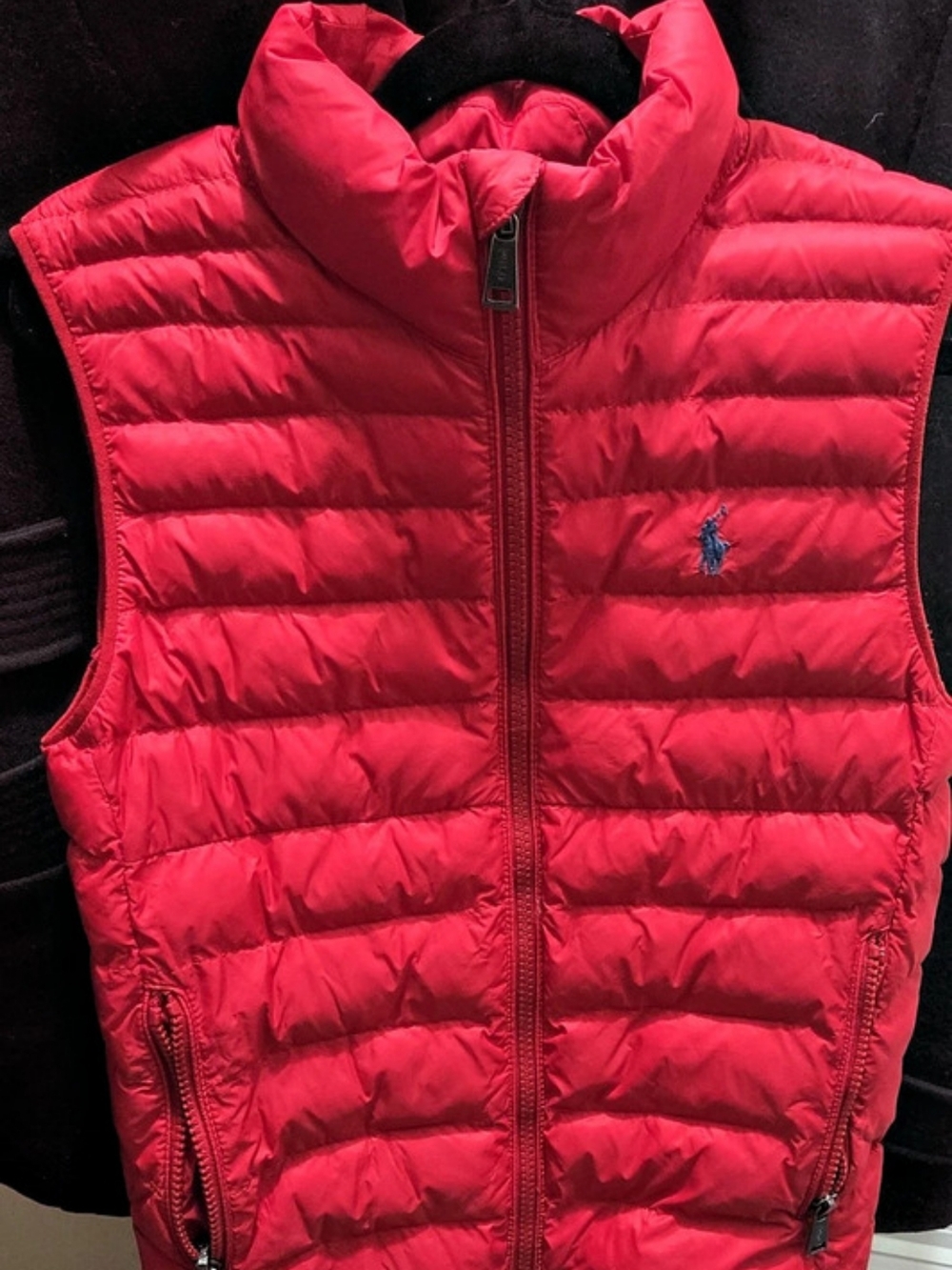 Kids Size 8 Polo Ralph Lauren Packable Water-Repellent Down Vest Pink